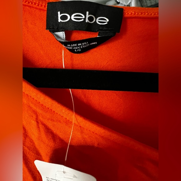 Bebe Orange Midi Dress - Picture 3 of 4